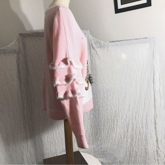 Holiday Time Pink Unicorn "Ugly" Christmas Sweater Size XXL ( 20 ) - Picture 3 of 9